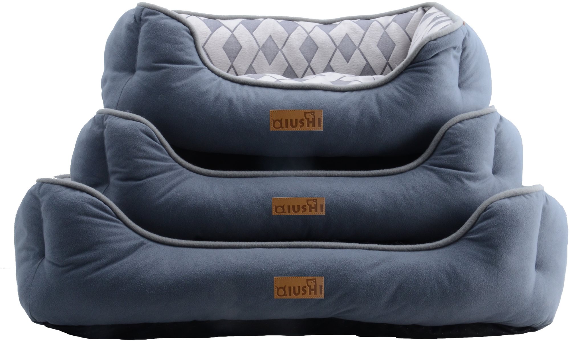 Qiushi pelech pre psov tmavomodrý L 60 × 45 × 15 cm Pelech