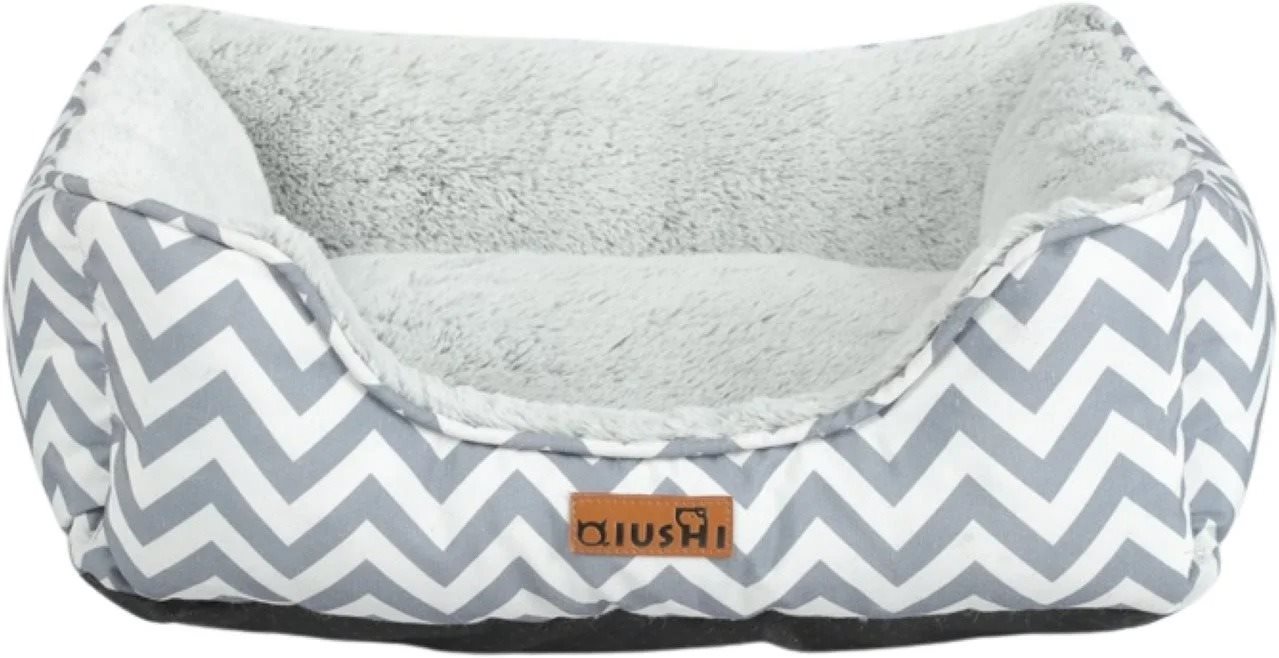 Qiushi pelech pre psov sivo-biely XXL 105 × 80 × 23 cm Pelech