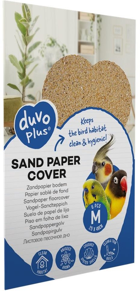 Duvo+ Pieskový koberec do klietky 25 × 40 cm M 6 ks Podstielka pre...