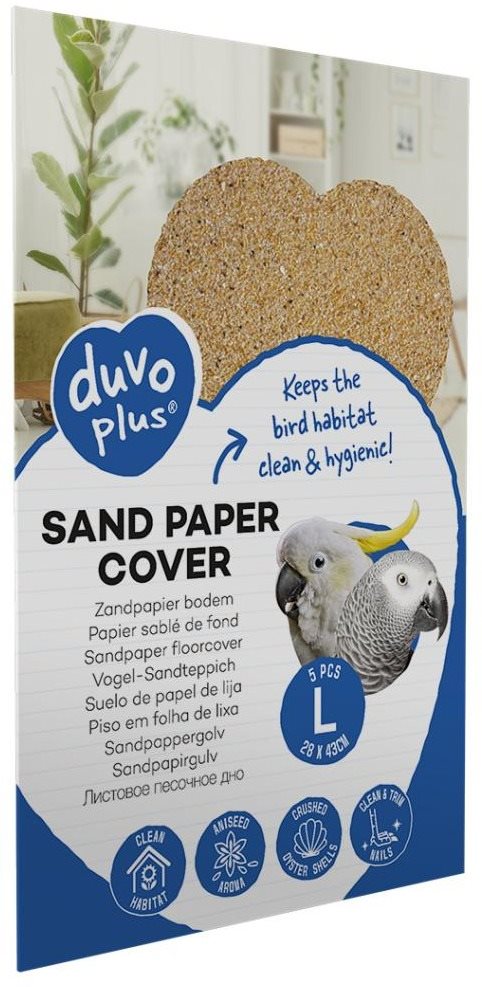 Duvo+ Pieskový koberec do klietky 28 × 43 cm L 5 ks Podstielka pre...