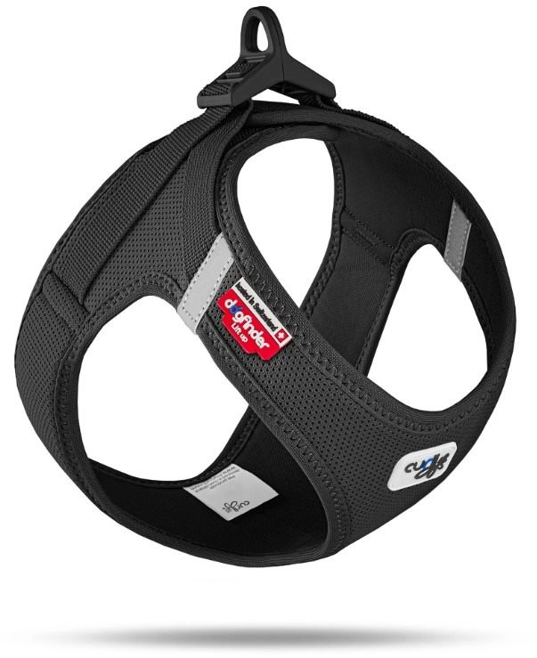 CURLI Postroj pre psy so sponou Air-Mesh Black XL 12 – 18 kg Postroj
