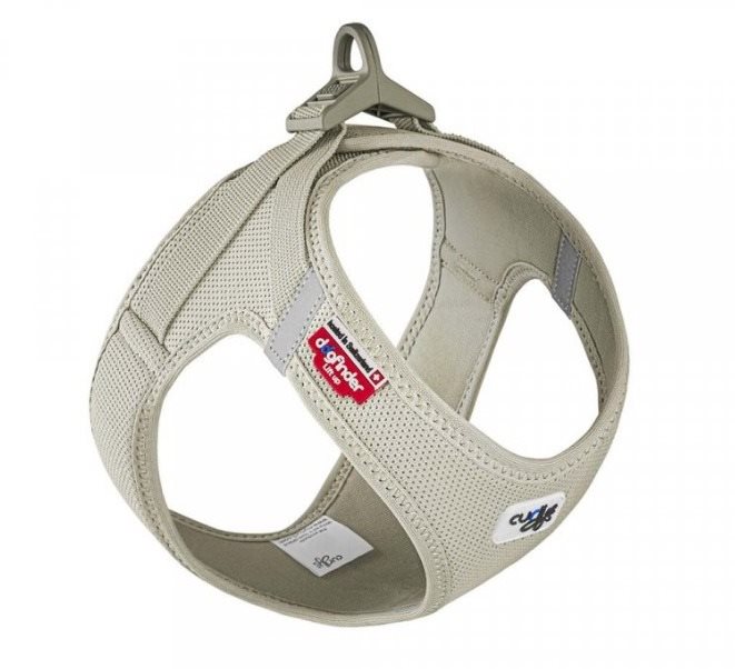 CURLI Postroj pre psy so sponou Air-Mesh Light Tan XS 3 – 5 kg...