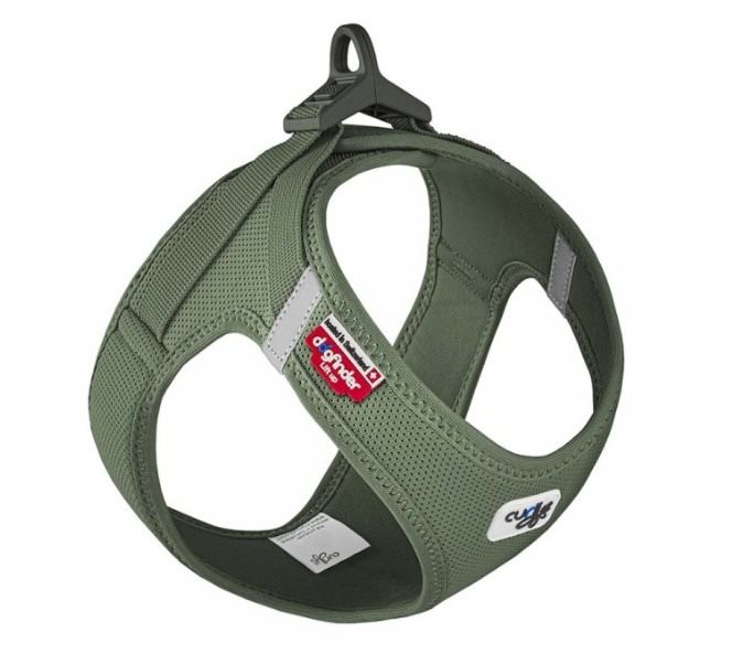 CURLI Postroj pre psy so sponou Air-Mesh Moss L 8 – 10 kg Postroj