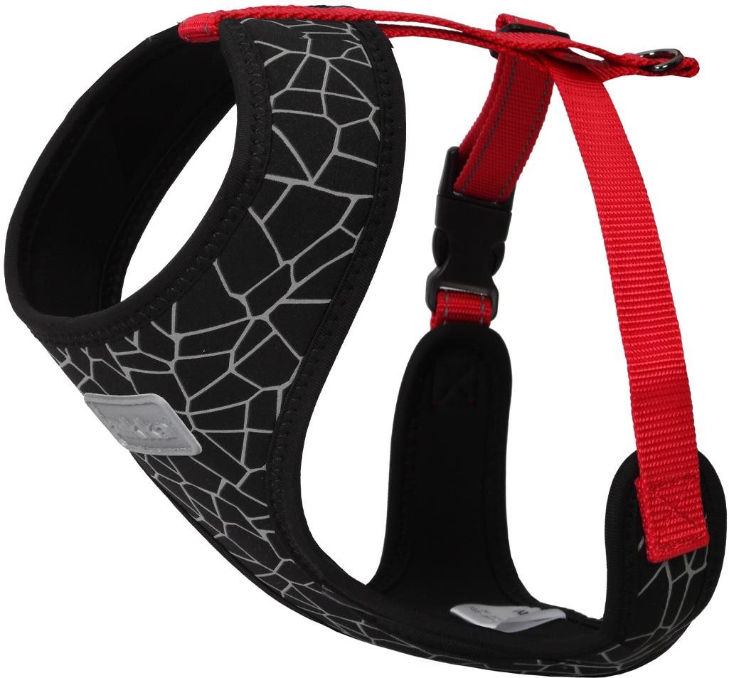 Rukka Cube Mini Harness postroj čierny / červený XS Postroj