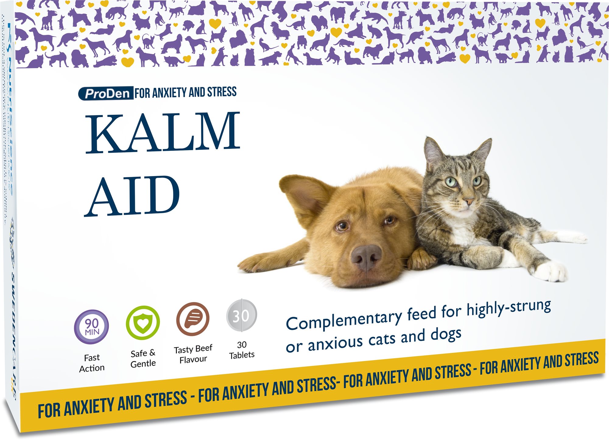 ProDen Kalm Aid Tablets Doplnok stravy pre psov