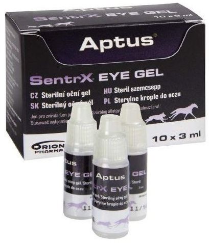 Aptus SentrX VET EYE GEL 10× 3 ml Kvapky do očí pre psa