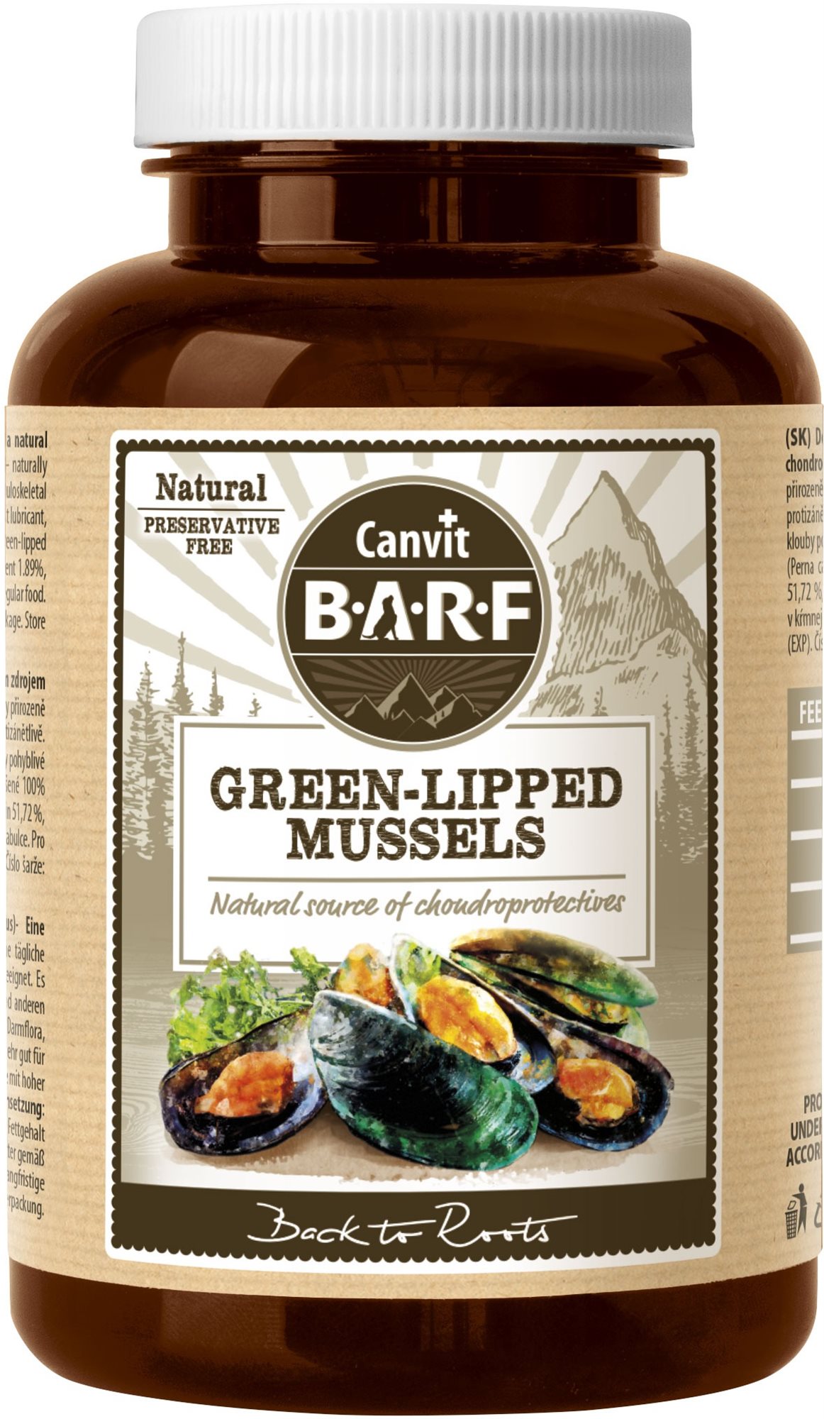 Canvit BARF Green-lipped Mussel 180 g Doplnok stravy pre psov