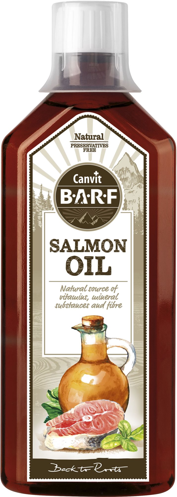 Canvit BARF Salmon Oil 0,5 l Doplnok stravy pre psov