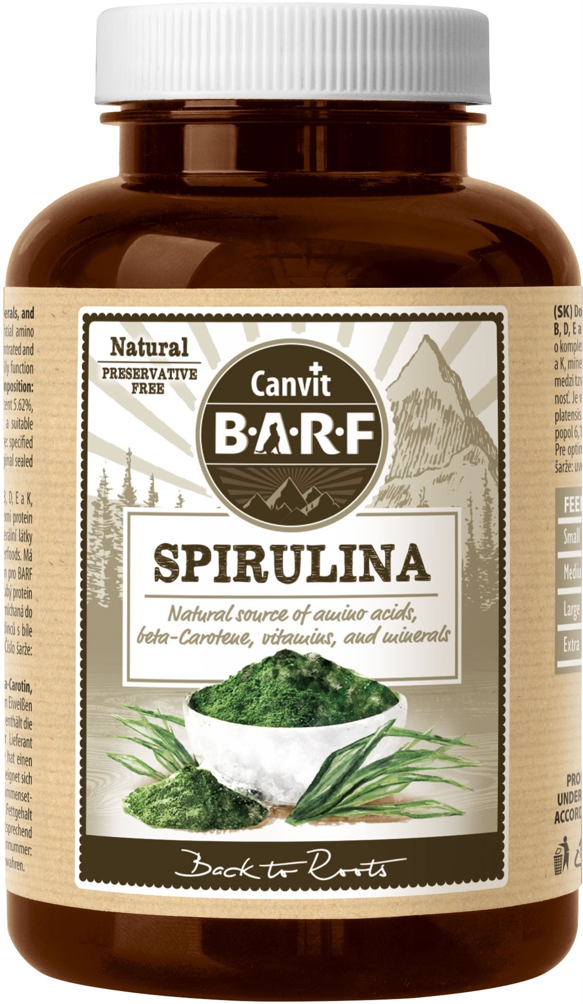 Canvit BARF Spirulina 180 g Doplnok stravy pre psov