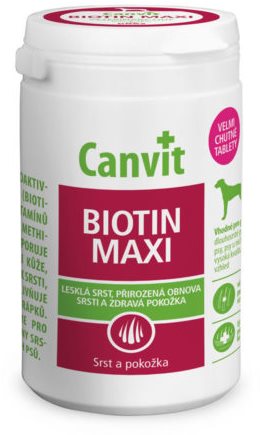 Canvit Biotin Maxi ochutené pre psov 500 g Doplnok stravy pre psov