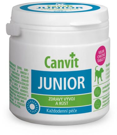 Canvit Junior pre psy, 100 g Doplnok stravy pre psov