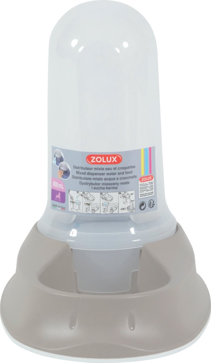 Miska so zásobníkom na vodu/krmivo SMART 0,8 l béžová Zolux Miska...