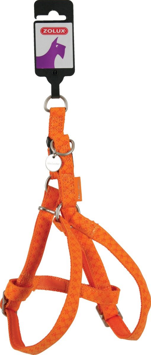 Postroj pes MAC LEATHER oranžový 25 mm Zolux Postroj