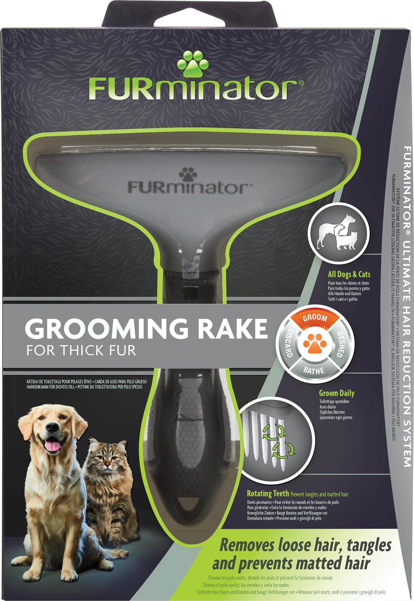 FURminator hrebeň typu hrable 1 ks Kefa na psa