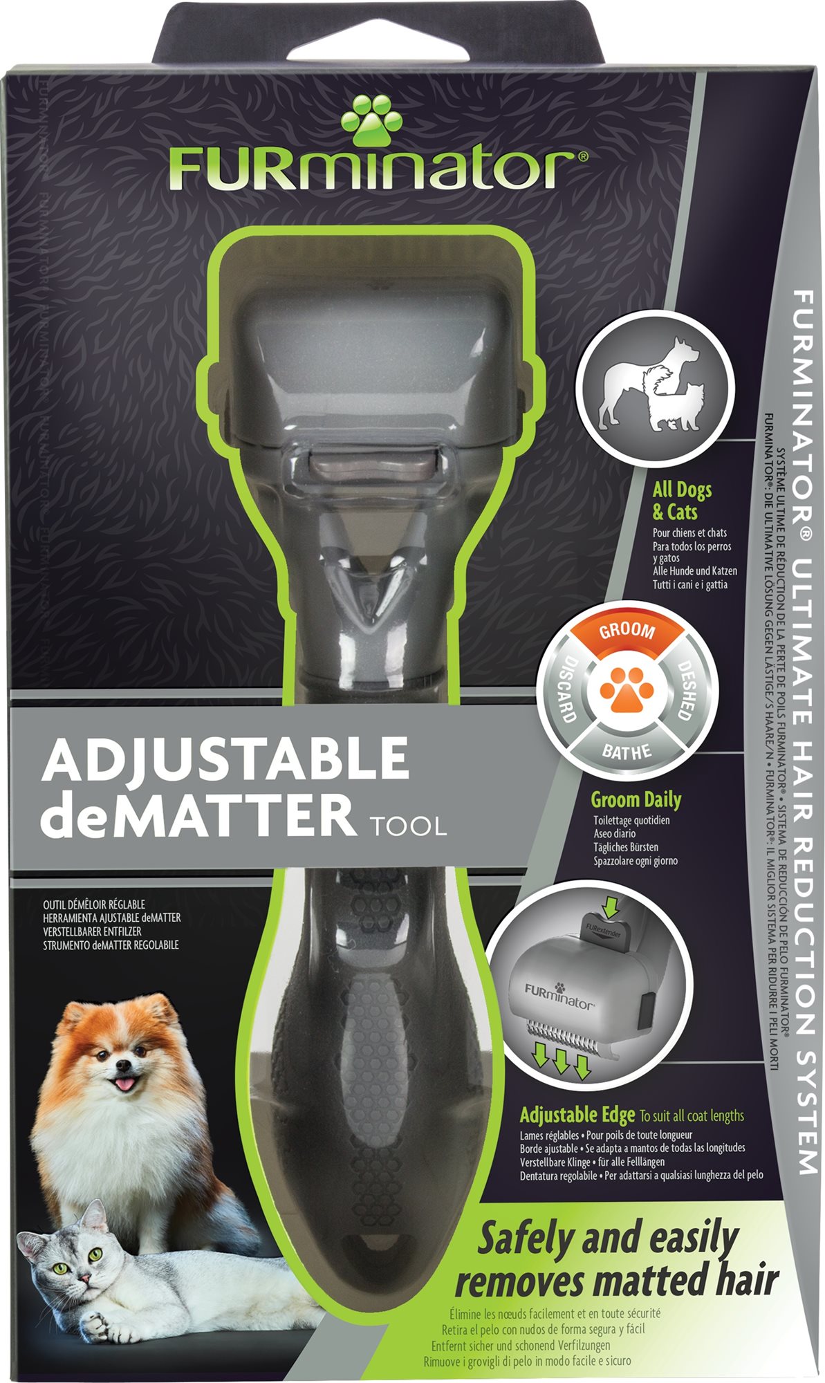 FURminator kefa Dematting Tool pre psov a mačky 1ks Kefa na psa