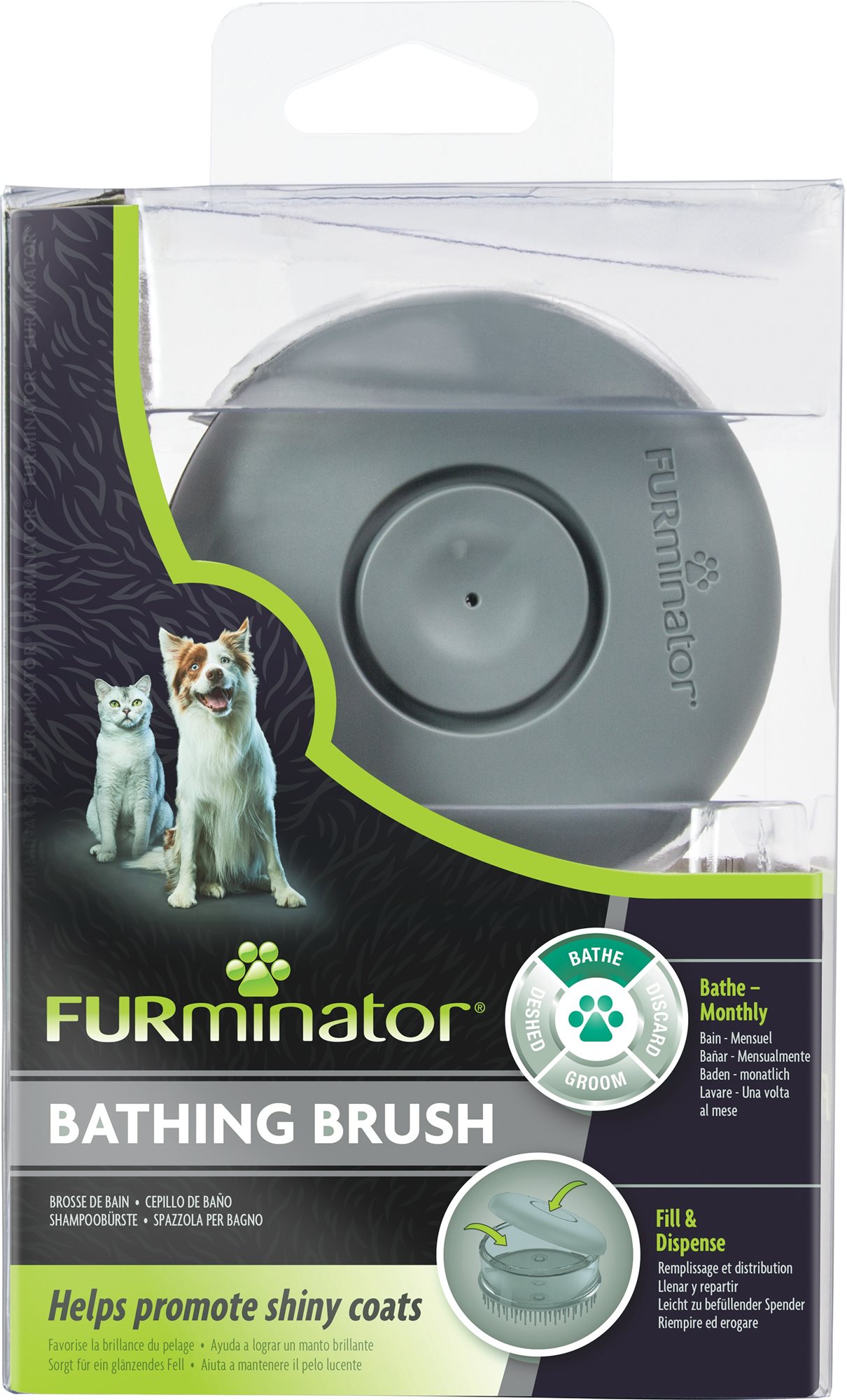 FURminator kefa Bathing Brush na psa a mačku 1 ks Kefa na psa