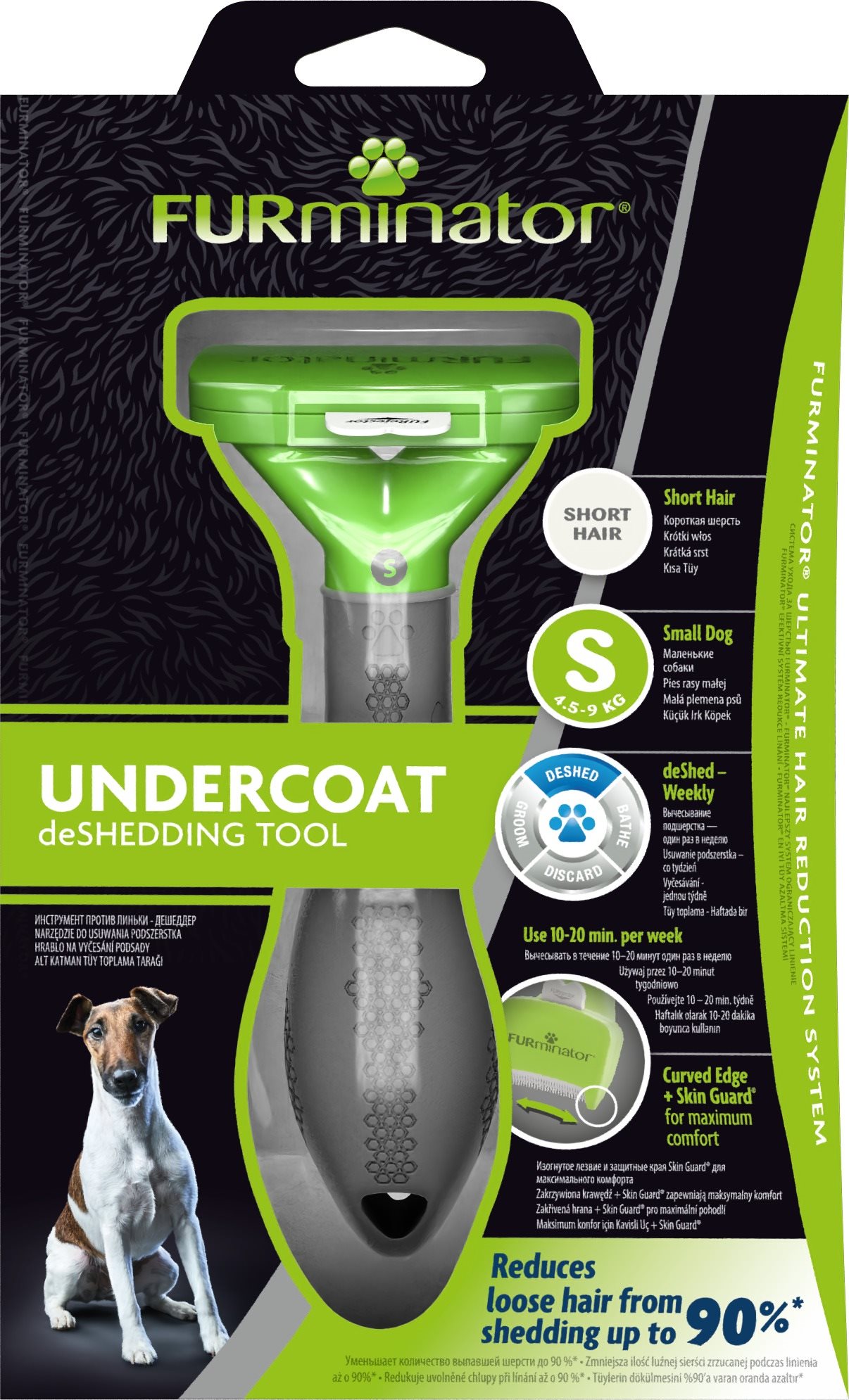 FURminator hrablo S Short Hair pre psov 1 ks Kefa na psa