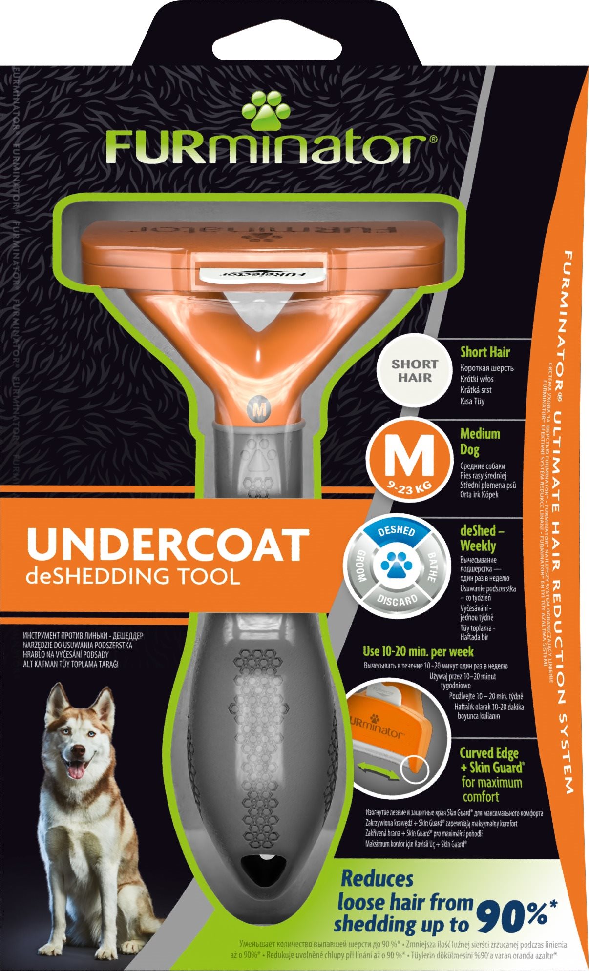 FURminator hrablo M Short Hair pre psov 1 ks Kefa na psa