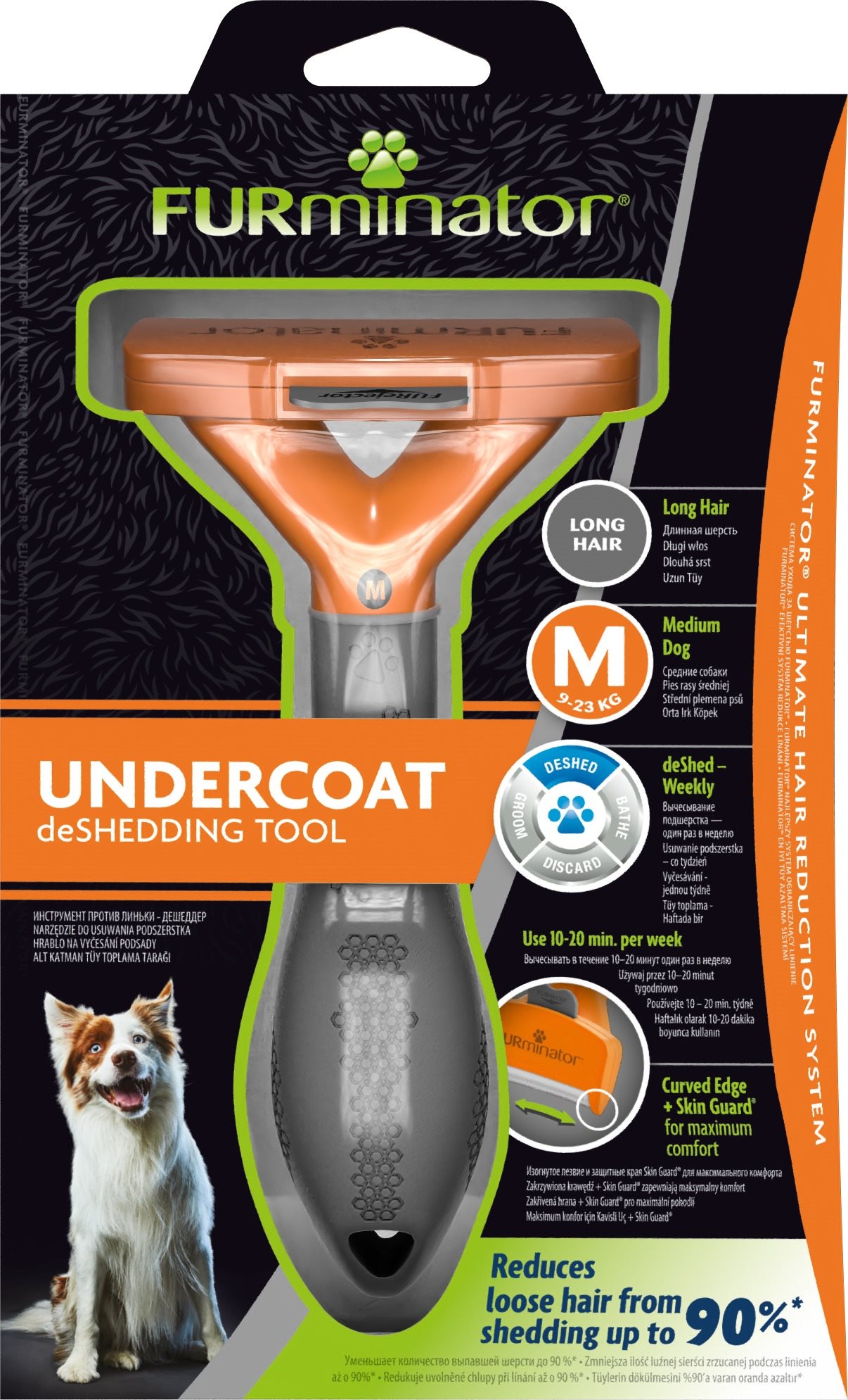 FURminator hrablo M Long Hair pre psov 1 ks Kefa na psa