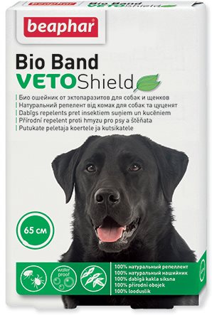 BEAPHAR - Obojok repelentný Bio Band pre psy, 65 cm Antiparazitný...
