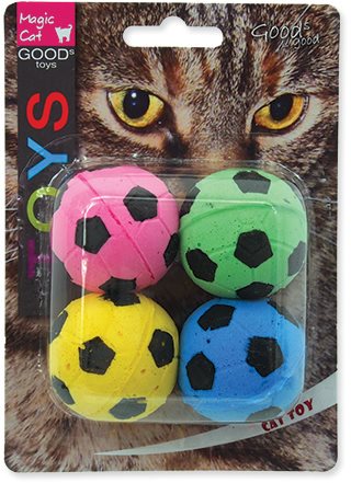 MAGIC CAT - Hračka, loptička penová futbalová, 3,75 cm 4 ks...