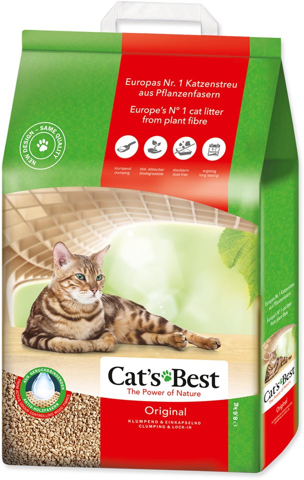 Cats best Original 20 l/ 8,6 kg Podstielka pre mačky