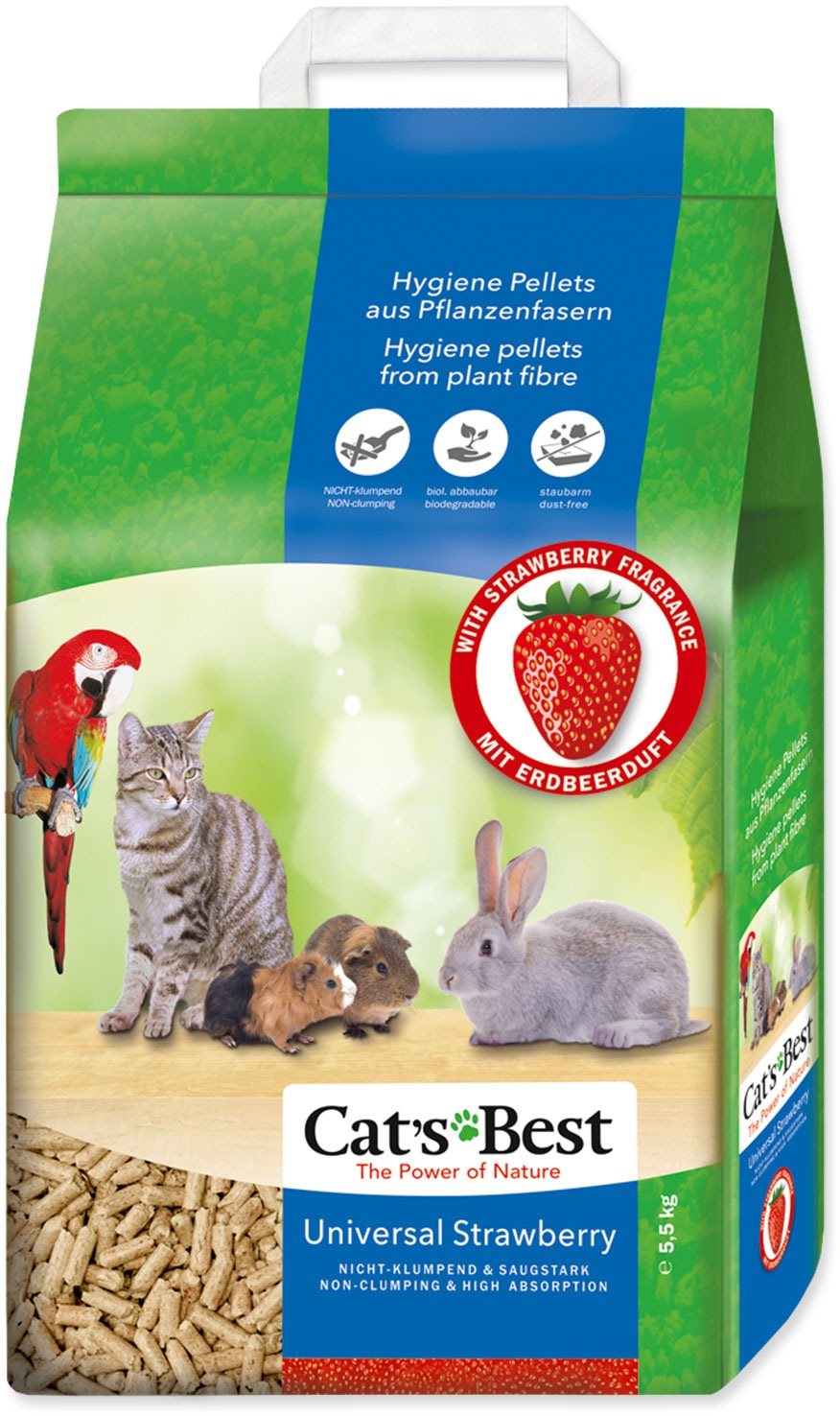 Cats Best Universal 10 l/5,5 kg, jahoda Podstielka pre mačky