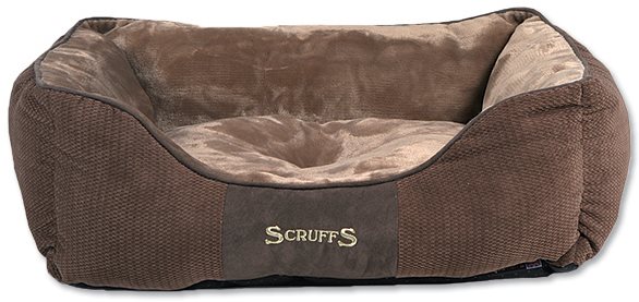 SCRUFFS Chester box bed M 60 × 50 cm čokoládový Pelech
