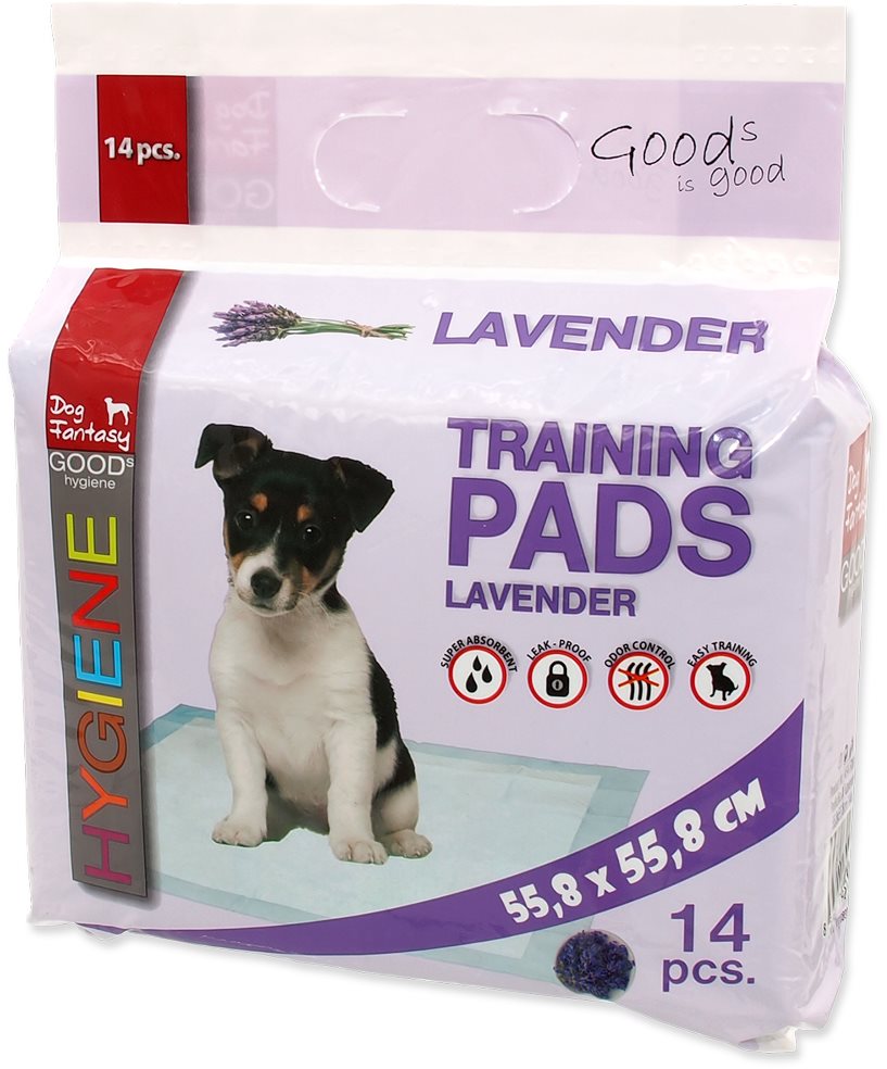 DOG FANTASY podložka lavender 55,8 × 55,8 cm 14 ks Absorpčná podložka