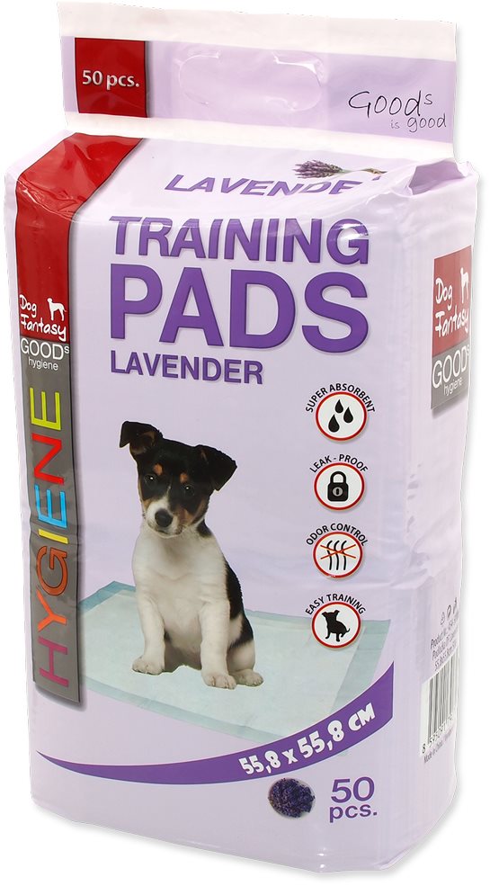 DOG FANTASY podložka lavender 55,8 × 55,8 cm 50 ks Absorpčná podložka