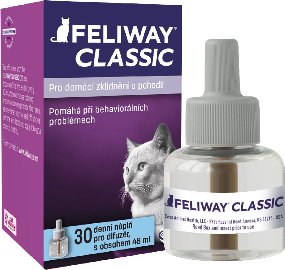 Feliway, náplň – fľaštička, 48 ml Feromóny pre mačky