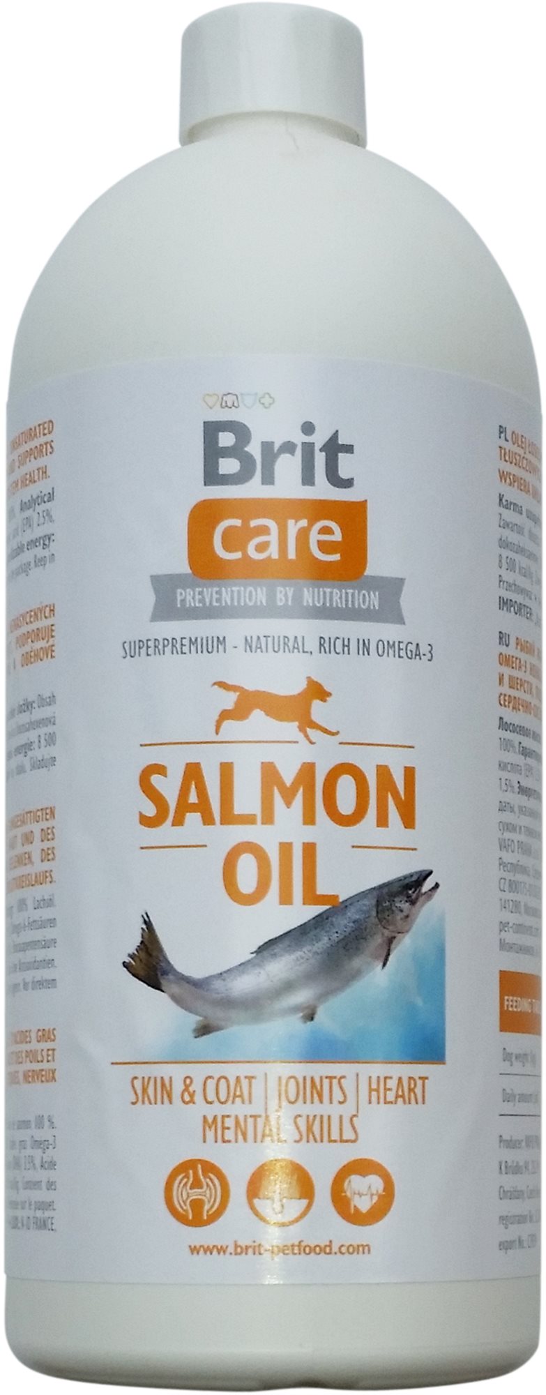 Brit Care Salmon Oil 1 000 ml Olej pre psa