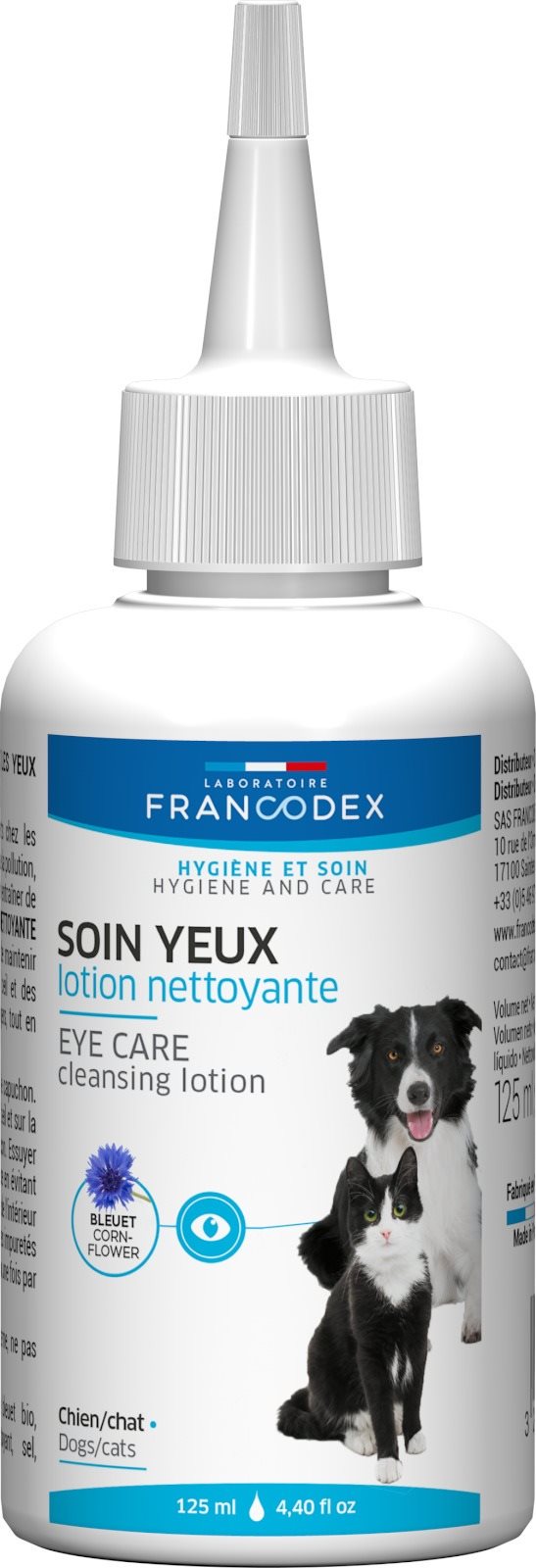 Francodex roztok čistiaci na oči pes, mačka 125 ml Prostriedok na oči