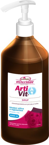 Vitar Veterinae Artivit sirup 1000 ml Kĺbová výživa pre psov