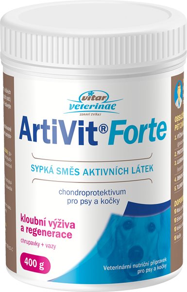 Vitar Veterinae Artivit Forte 400 g - extra silný Kĺbová výživa pre...