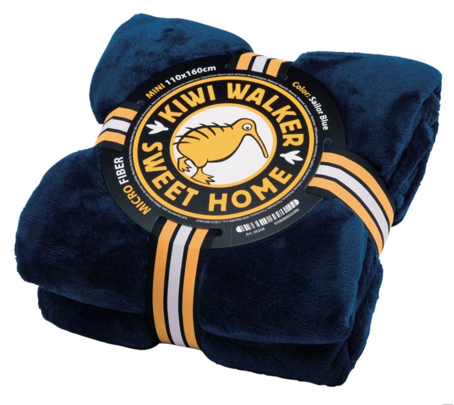 Kiwi Walker Deka Sweet Home, modrá Sailor, 200 × 220 cm Deka pre psa