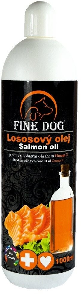 FINE DOG Lososový olej 1000 ml Olej pre psa