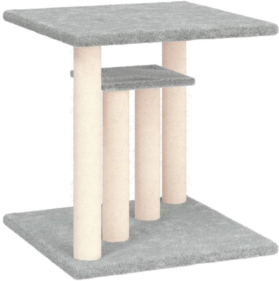 Shumee Škrabadlo pre mačky s plošinami 50 cm, svetlosivé Škrabadlo...