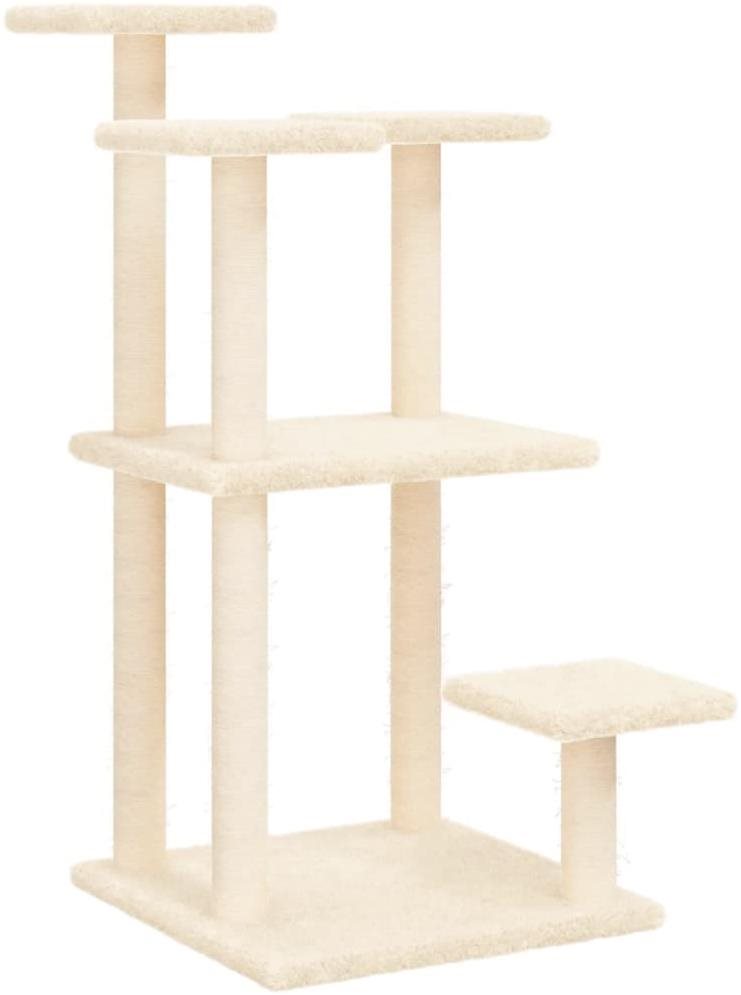 Shumee Škrabadlo pre mačky s plošinami 98,5 cm, krémové Škrabadlo...
