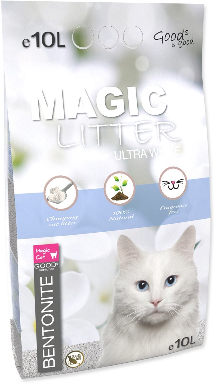 MAGIC PEARLS Podstielka ML Bentonite Ultra White 5 l Podstielka pre...