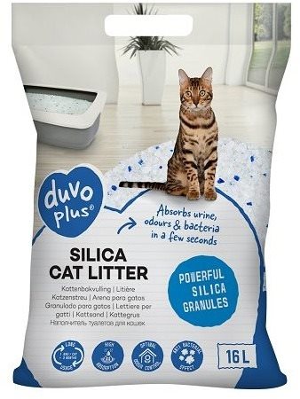 DUVO+ Premium silikónová podstielka pre mačky 16 l Podstielka pre...