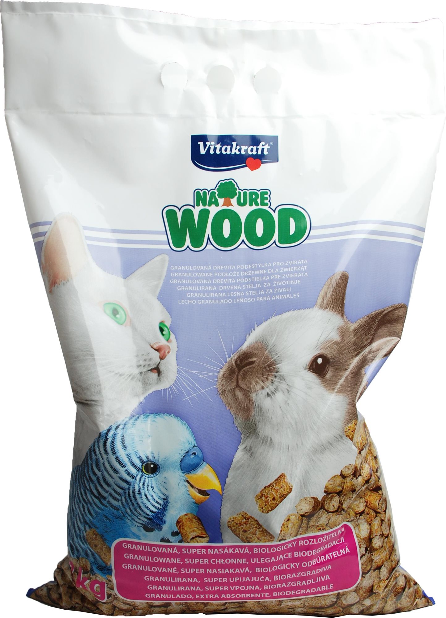 Vitakraft Pet Nature wood-drevené peletky 5 l Podstielka