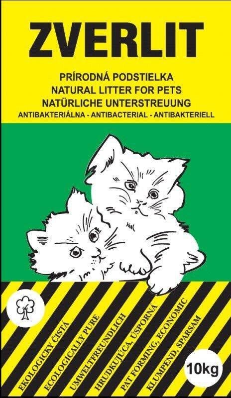 Zverlit zelený hrubý bez vône 0 – 4 mm 10 kg Podstielka pre mačky