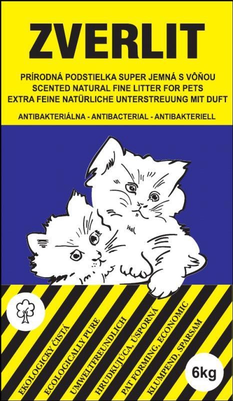 Zverlit tmavofialový extra jemný s vôňou 0 – 1 mm 6 kg Podstielka...