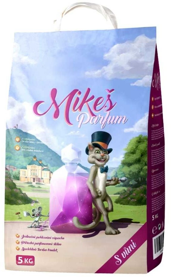 Mikeš Parfum hrudkujúcí s vôňou5 kg Podstielka pre mačky