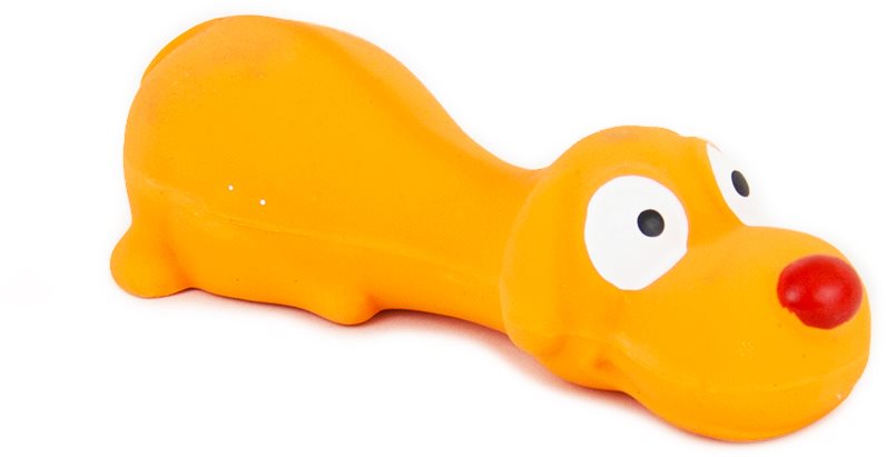Akinu hračka pre psa latex pes oranžový 16 cm Hračka pre psov