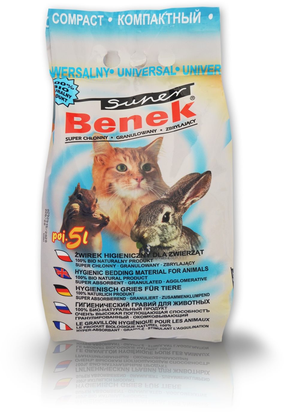 Super Benek Universal Compact 5 l Podstielka pre mačky