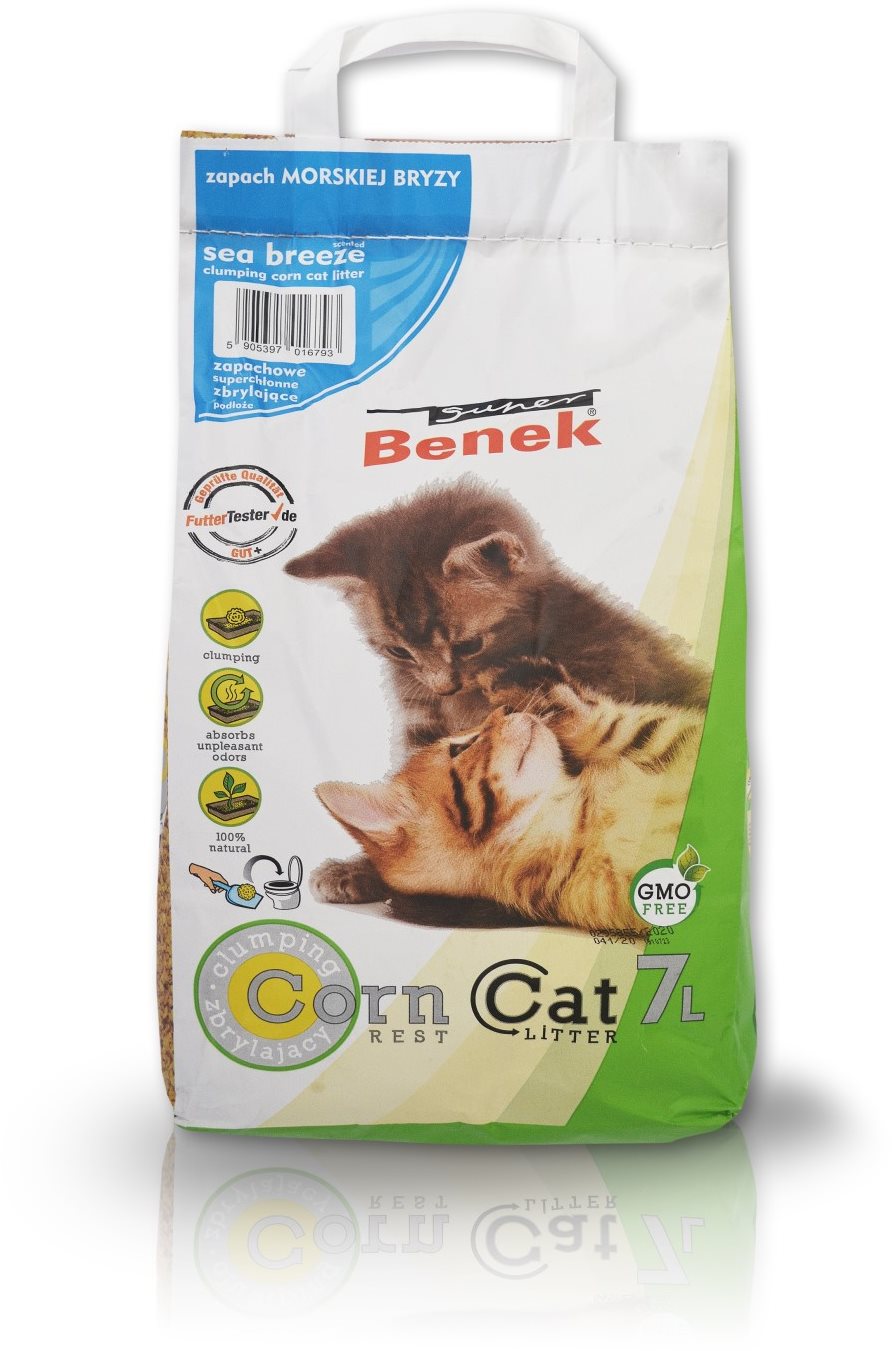 Super Benek Corn Sea Breeze 7 l Podstielka pre mačky