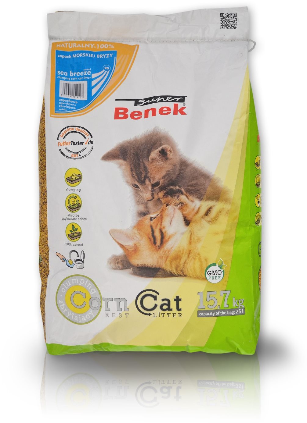 Super Benek Corn Sea Breeze 25 l Podstielka pre mačky