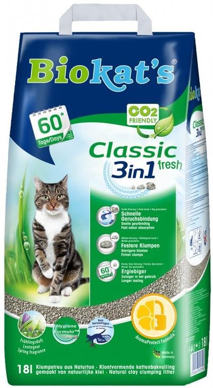 Podstielka Biokat's Classic fresh 18 l Podstielka pre mačky